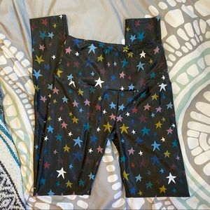 Leggings with multi colored stars